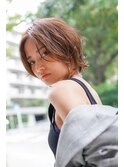 【GEEKS渋谷】ブリーチなし/くびれショート/20代30代40代/夏ヘア