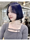 タッセルボブ_韓国ボブ_ブルーブラック_タンバルモリ