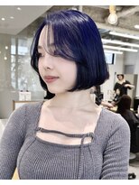 ホロ 渋谷(hollo)&nbsp;タッセルボブ_韓国ボブ_ブルーブラック_タンバルモリ