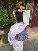 ゆかた着付け×クルミちゃんヘアー