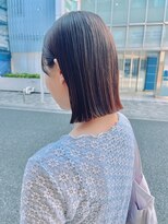 オーガニック アトリエ 大宮(organic+atelier)&nbsp;20代30代40代ワンカール小顔補正立体カットピンクアッシュ