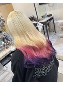 ピンク×ヴァイオレットのグラデーション