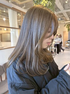 【東大阪布施】透明感カーキベージュ