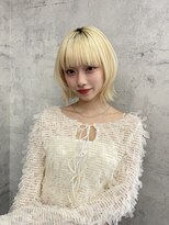 リミット 大宮(limit)&nbsp;レイヤーボブ/顔まわりレイヤー/ブロンド/ブリーチ