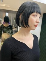 ジェコ ブラン(gecko. brun) イヤリングカラーボブ/丸みショートボブ/ミニボブ/20代30代40代