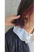 ハピネスフィール 宇治店(Happiness FEEL) ボブ/インナーカラー/切りっぱなしボブ