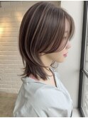 ミディアムレイヤー”レイヤーカット*髪質改善*透明感ベージュ