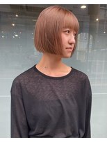 ブリックバイブレイス 千葉 千葉中央(brick by brace)&nbsp;千葉駅/イメチェン/ピンクベージュ/アンブレラカラー/前髪