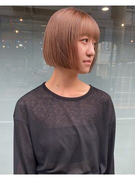 ブリックバイブレイス 千葉 千葉中央(brick by brace) 千葉駅/イメチェン/ピンクベージュ/アンブレラカラー/前髪