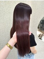 マイル 渋谷(mile)&nbsp;ブリーチなしロングカシスカラー