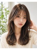 顔周りカット/似合わせカット/レイヤーカット/前髪長め/韓国ヘア