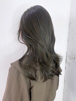 アルバム 池袋(ALBUM)&nbsp;似合わせカットフェミニンロングマロンベージュ_ba539462
