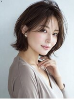 ハーツ 青山表参道店(Heart's)&nbsp;白髪ぼかし脱白髪染め似合わせショートボブ40代50代60代