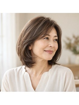 フラッシュ 春日井店の写真/グレイカラーはフラッシュにお任せ！つくり込まない自然な美しさであなたの魅力を最大限を引き出します☆