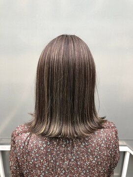 ノク(nok) マットハイライト_エアリーミディホワイトアッシュ