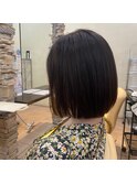 縮毛矯正xボブ