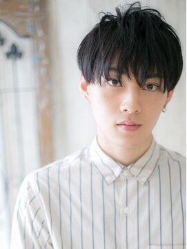 モッズヘア メン 南越谷南口店(mod's hair men) 優しい印象/好重軽アッシュブラックラウンドマッシュR南越谷