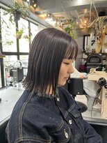 パム 恵比寿(PAM.)&nbsp;ラベンダーブラウン × 外ハネボブ