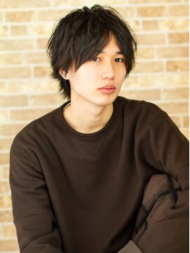 アメラボ 平針店(AmeLab) 【ニュアンスパーマ】無造作パーマ　メンズミディアム　ウルフ