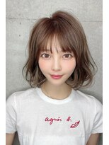 リークフー(Ree cu fuu)&nbsp;20代30代40代50代　薄め前髪　シースルバング　マチルダボブ　藤