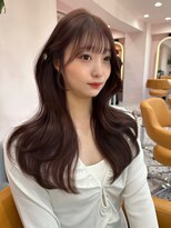 ボタン シブヤ(VOTAN SHIBUYA)&nbsp;韓国ヘア/顔まわりカット/くびれヘア/チョコレートブラウン