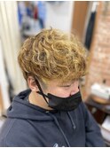 立体感パーマ