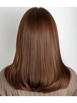 ルシードスタイル アウラ 松戸市五香(LUCIDO STYLE Aura) セミロングスタイル【松戸#五香#白髪染め#カラー#髪質改善】