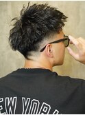 アップショートツイストバング/マッシュパーマ/ハイライト