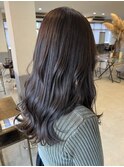 ラベンダーグレージュ☆巻き髪ヘア