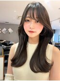 韓国レイヤー/韓国スタイル/ロングヘア/レイヤースタイル