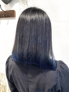 シャムオーツー 国分寺(CHAM:O2) 裾カラー/ブルー/デザインカラー/アディクシーカラー