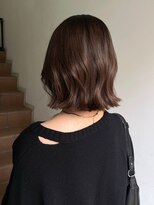 ブリーチなしダブルカラーピンクベージュミディアムボブ20代30代