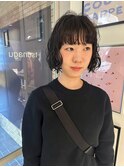 ボブ×パーマ