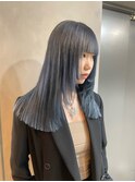 ブルーカラー　顔型別ヘアスタイル特集