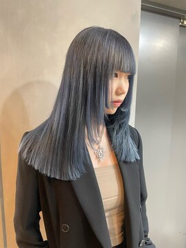 ジーナ(XENA) ブルーカラー　顔型別ヘアスタイル特集