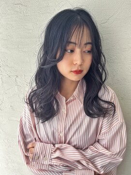 オーロ 西大寺店(ORO) 暗髪が可愛いセミロングスタイル