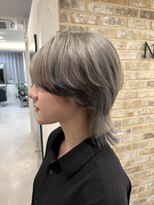 ノブレス ノアール(NOBLESSE NOIR)&nbsp;大森元貴風センターパートウルフ/エンドカラー