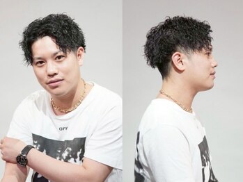 カズヘア 段原店(Kazu Hair)の写真/ビジネス～カジュアルまで朝のセットも簡単な再現性の高いカット/パーマが人気のバーバー