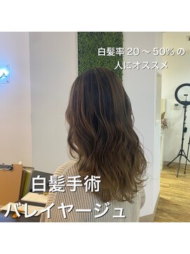 リボーン ビューティー リゾート 松戸店(re-born Beauty Resort) 脱白髪染めハイライト