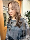 透明感シアーベージュ/エンドカラー/グラデーション