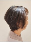 40代50代60代×ショートレイヤー×ヘアマニキュア