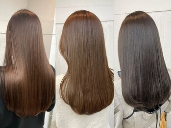 ネウィ 京橋(newi)の写真/【京橋】1対1担当/全席個室シャンプー/ロング料金0円【カット+カラー+超音波TOKIO¥8500】夜9:30まで