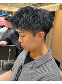 ジェットモヒカン×ツイストスパイラルパーマ