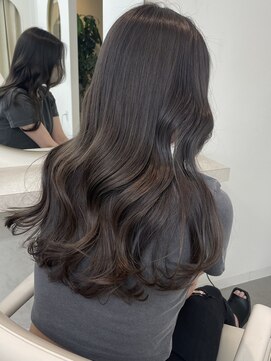 エン 栄店(enne) 【ブリーチなしでも透明感♪】透け感グレーベージュ