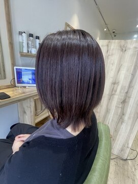 美髪縮毛矯正/ミディアムレイヤー【カミケンネクスト/福島】