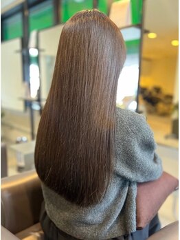 【感動の手触り×艶×質感】『艶』にこだわり◎ダメージを最小限に抑えた縮毛矯正☆ナチュラルな美髪へ♪