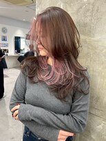 キング 心斎橋店(K!ng) レイヤーカットブリーチなしダブルカラーインナーカラー韓国