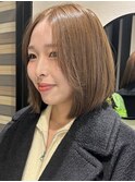 ベージュカラーボブ