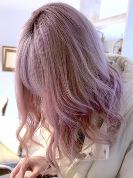 ブレイズヘアー(BLAZEhair) 【ツヤ感バツグン】ホワイトオーキッドパープル×ブリーチ３回
