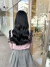 【お出かけ前に】コテ巻きスタイリング(嬉しい前髪カット付き♪)